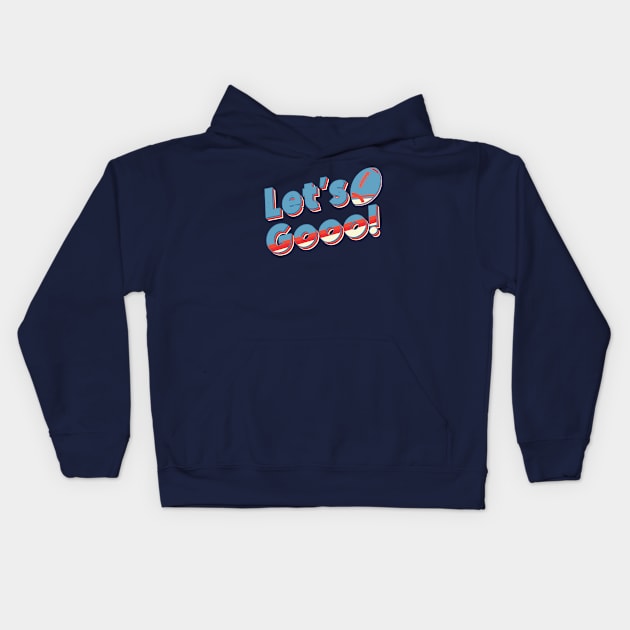 Let's Go Retro Football Kids Hoodie by SharksOnShore